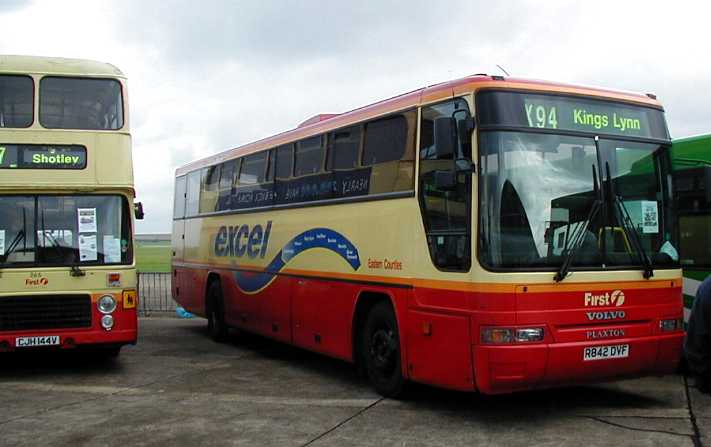 First Eastern Counties Volvo B10M Plaxton 42 - R842DVF