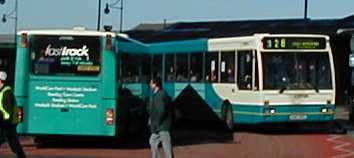 Arriva the Shires Volvo B10B Plaxton Verde and Beeline Scania L94UB Wright