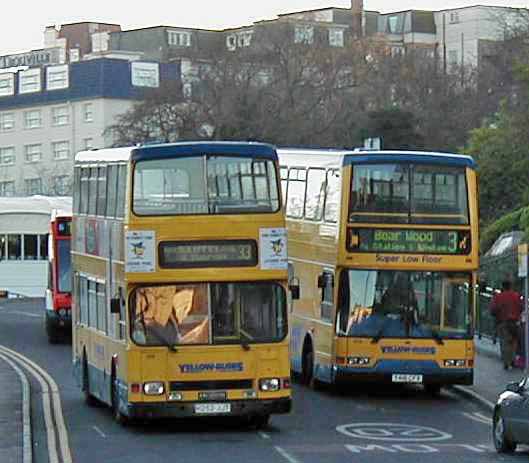 Bournemouth Yellow Buses Dennis Dominator 243 & Volvo B7TL 418