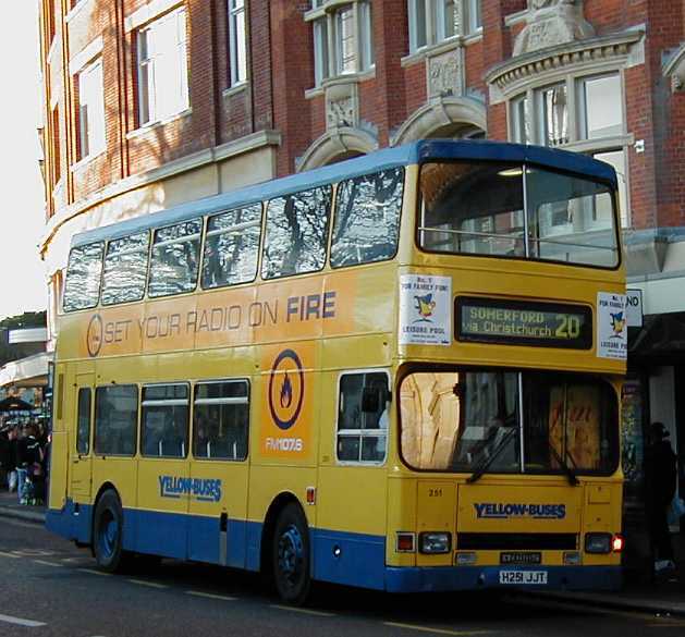 Bournemouth Yellow Buses Dennis Dominator - East Lancs 251