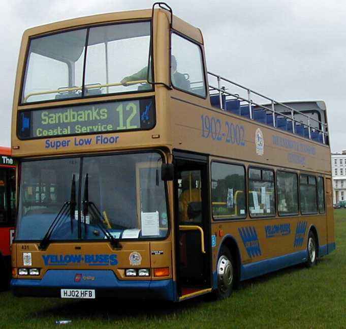 Bournemouth Yellow Buses Centenary Volvo open top