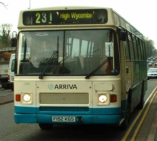 Arriva Buffalo Travel Volvo B10M Plaxton Derwent 3080