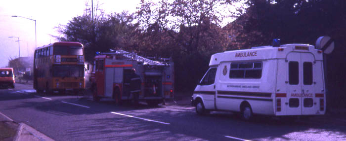 Beeline Bristol VRTSL3 ECW 948 on fire