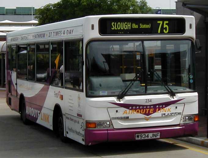 First Beeline Heathrow Dennis Dart Plaxton Pointer 234