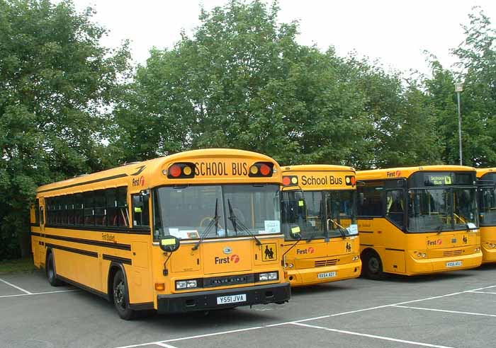 First Berkshire Bluebird AARE schoolbus
