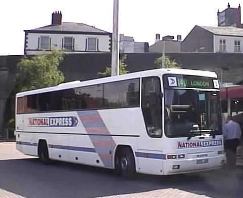 Trathen's Volvo B10M Plaxton National Express