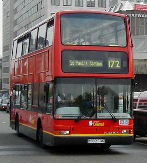 London Central Volvo B7TL Plaxton President PVL182