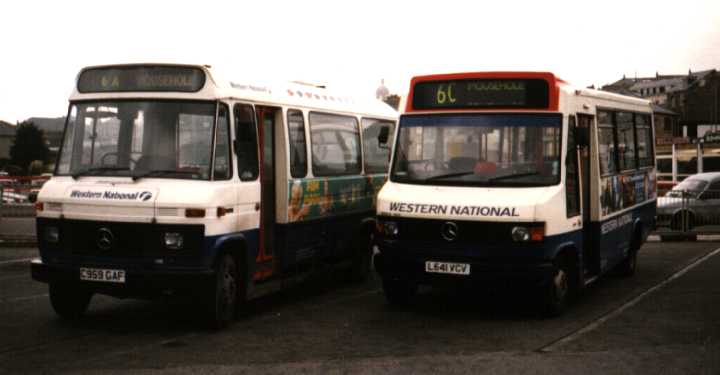 Western National Mercedes 709D Plaxton Beaver 641 &  L608D Reeve Burgess 116
