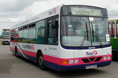 First Eastern Counties Scania L94UB Wright Axcess Floline 599