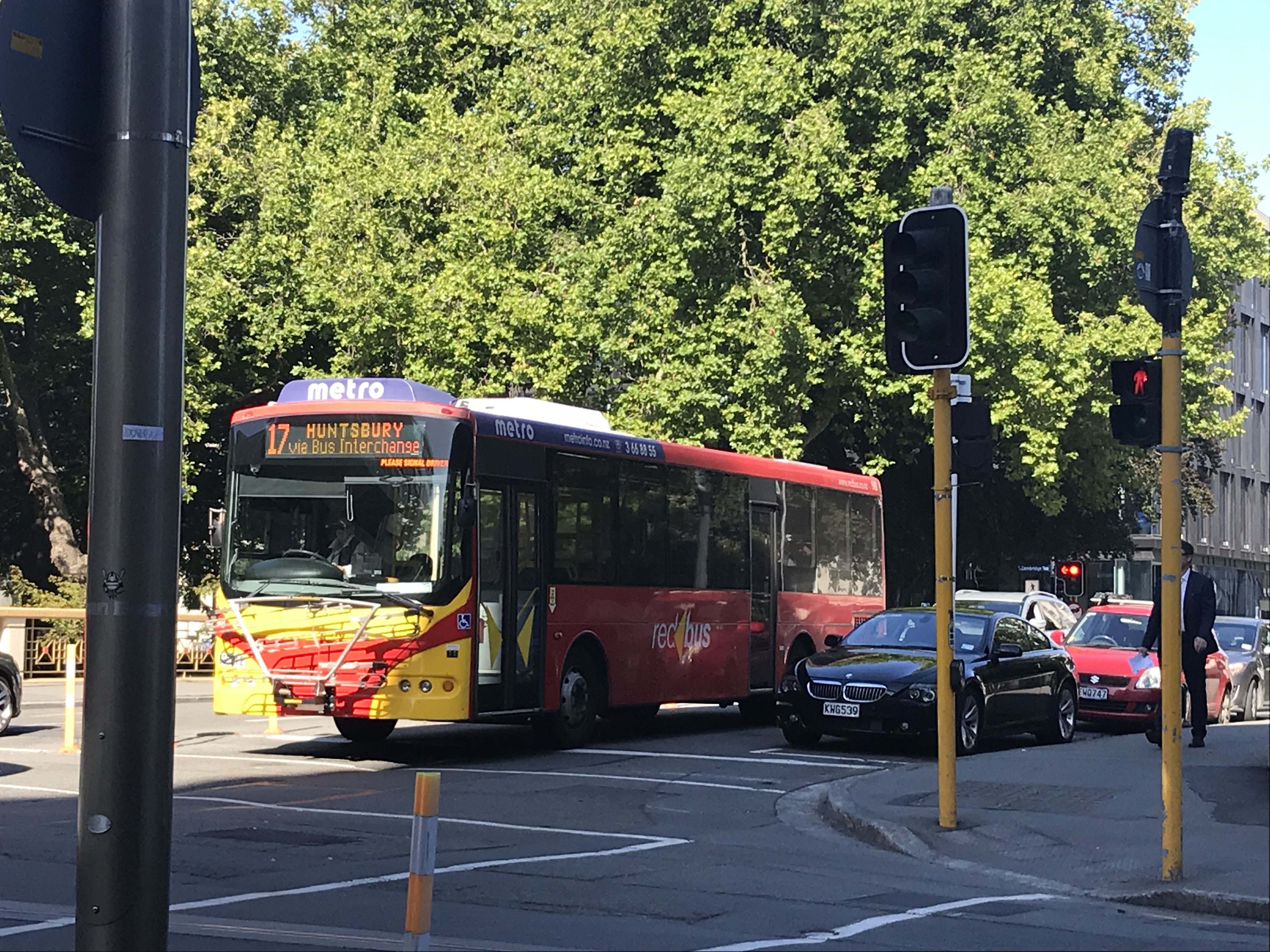 Red Bus | Christchurch | NEW ZEALAND BUS IMAGE GALLERY | SHOWBUS ...