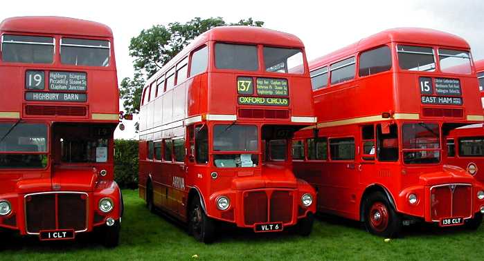 London Transport Routemasters RM1001, RM6 & RM1138