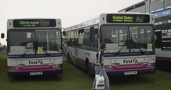 First Essex Dennis Dart SLF Plaxton 715 & 719