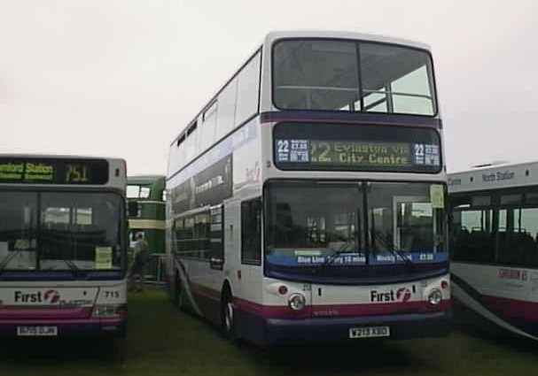 First Leicester Volvo B7TL Alexander ALX400 213