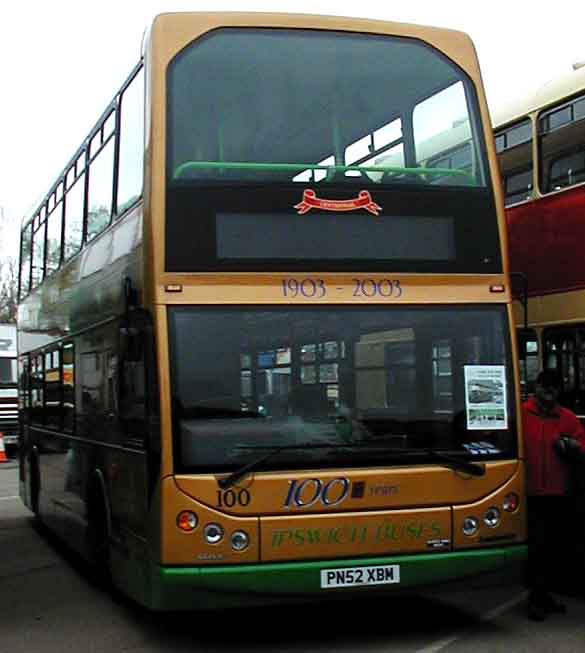 Ipswich Buses DAF DB250LF East Lancs Mylennium Lowlander 100