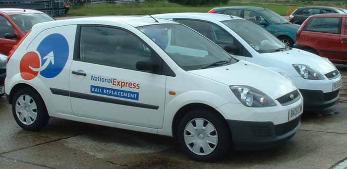 National Express Ford van