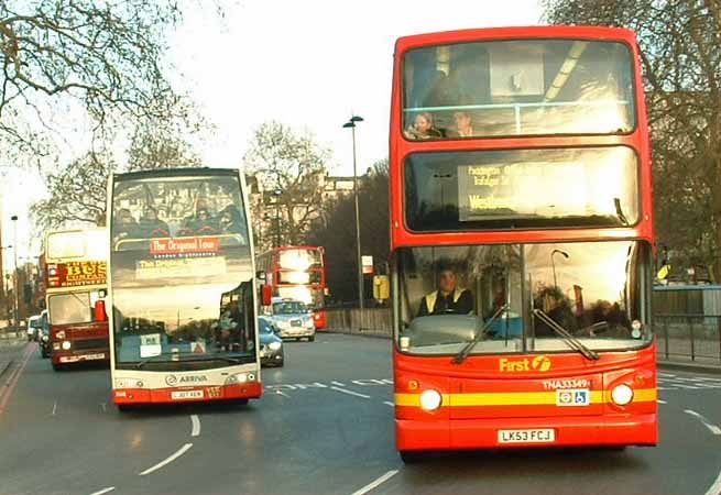 Original London Sightseeing Tour Volvo B7TL East Lancs Visionaire and First Transbus Trident ALX400