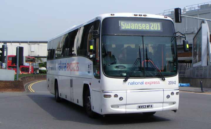 Southern National National Express Volvo B12M Trasbus Paragon 20542