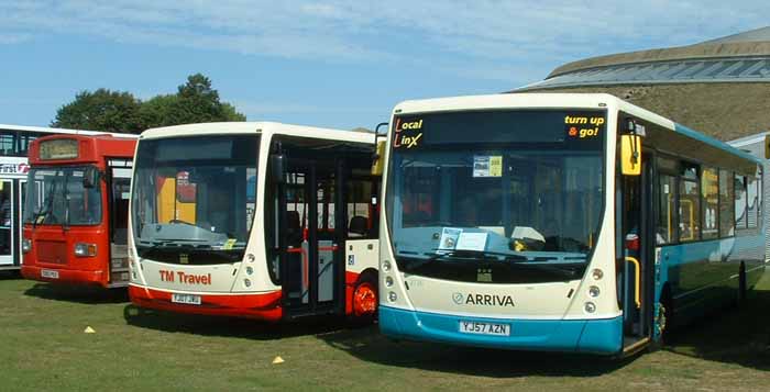 Arriva Midlands 3636 & TM Travel YJ07JWU Plaxton Centro VDLs