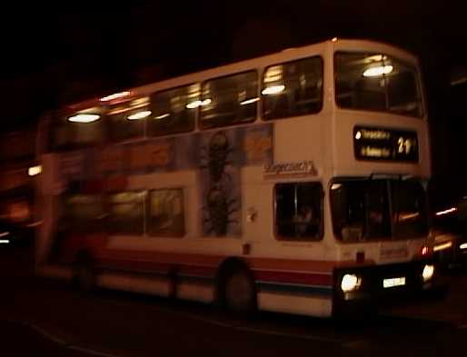 Busways Olympian at Night