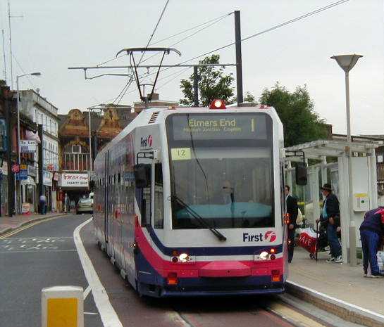 Croydon Tramlink First tram