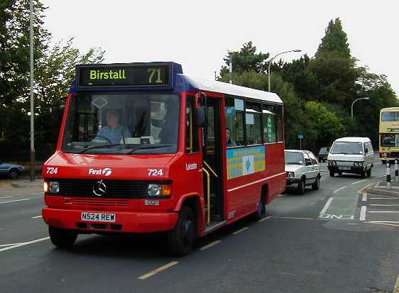First Leicester Mercedes 811D Marshall 724 - N524REW